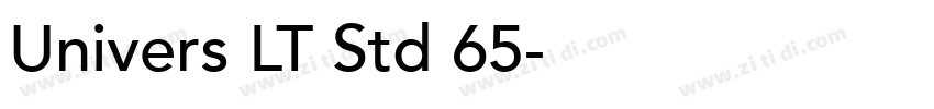 Univers LT Std 65字体转换
